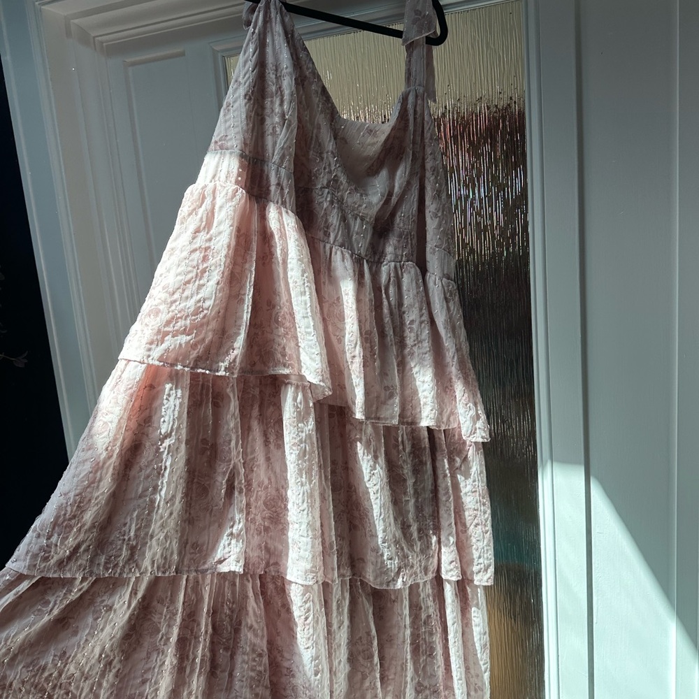 Torrid Blush Pink Smocked Dress